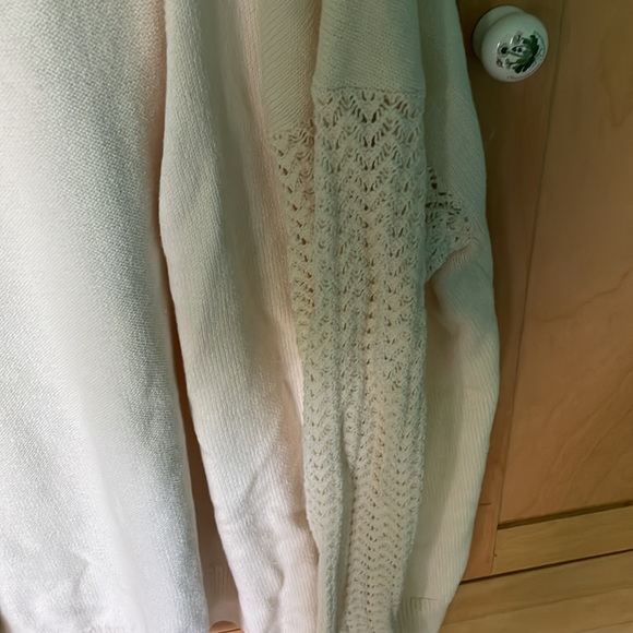 SUNDANCE Sweater Cardigan Knit Button Front Classic Casual Sweater Cream Small - Picture 2 of 4